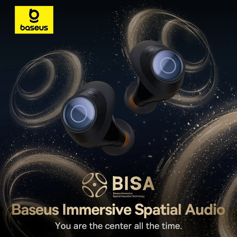 Baseus Bowie MA10 Pro Wireless Earphones 48dB Active Noise Cancellation  5.3 Earbuds 40H Battery Life IPX6 Waterproof