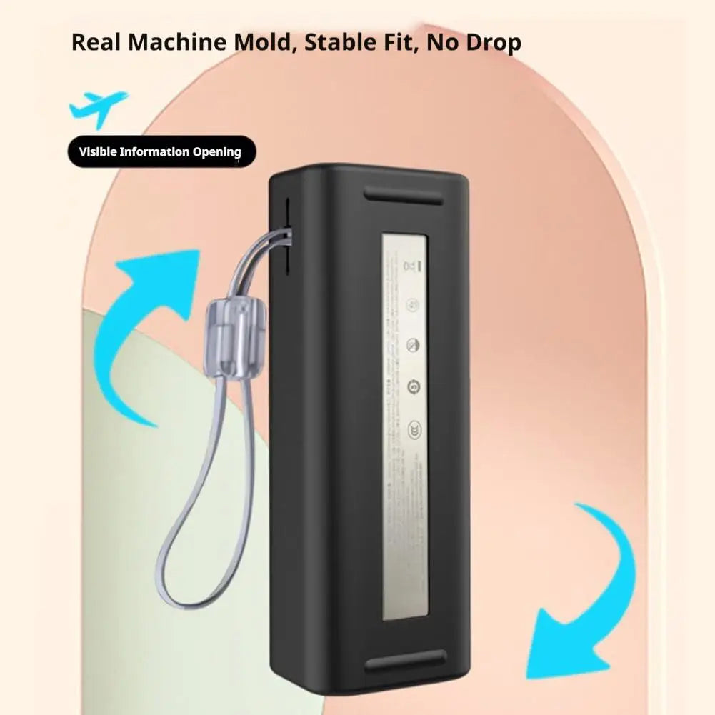 protector de silicona para power bank Baseus 25000mAh Power Bank Silicon Case Bag Anti-collision Anti-touch 360° All-round Protection Sleeve Carrying Travel Case