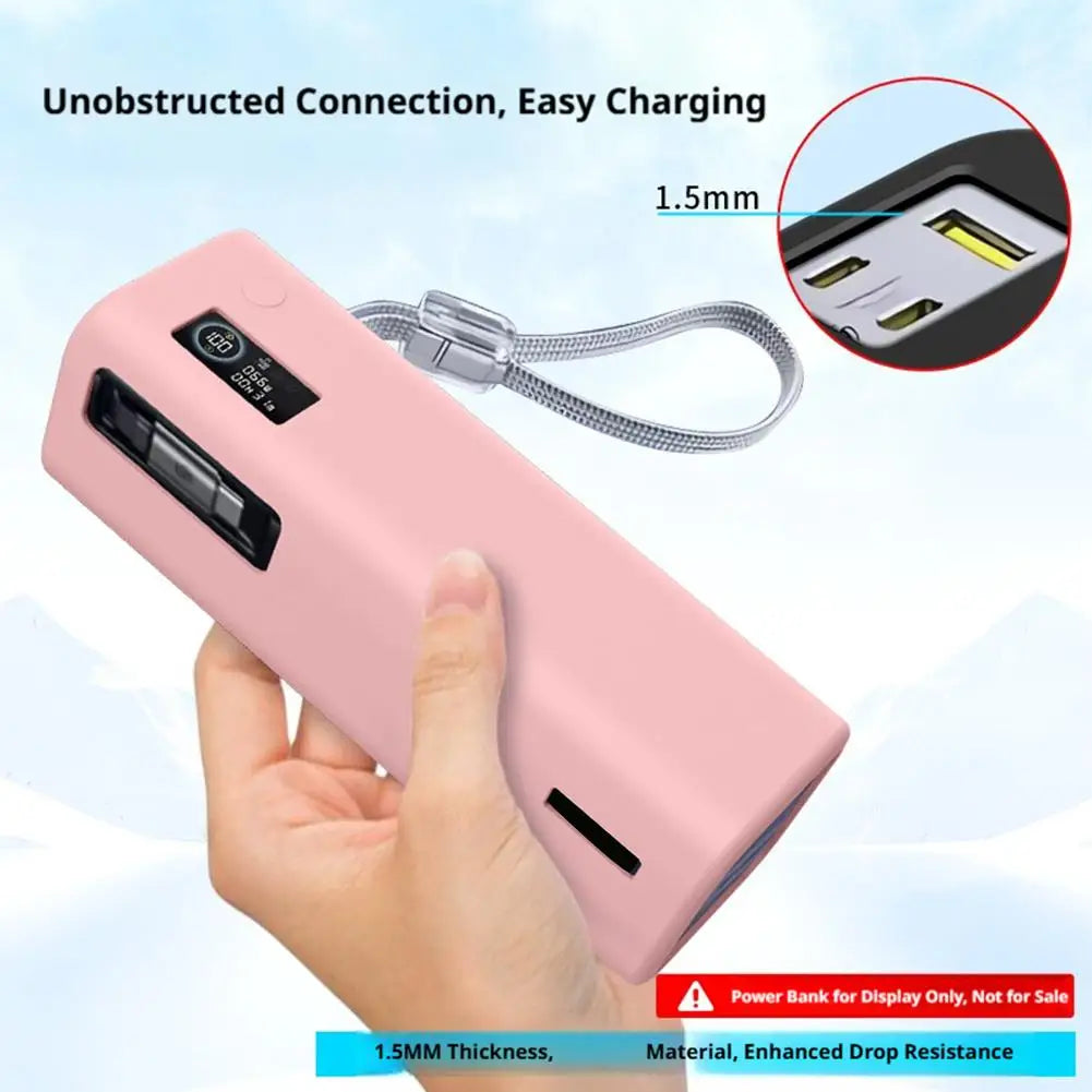 protector de silicona para power bank Baseus 25000mAh Power Bank Silicon Case Bag Anti-collision Anti-touch 360° All-round Protection Sleeve Carrying Travel Case