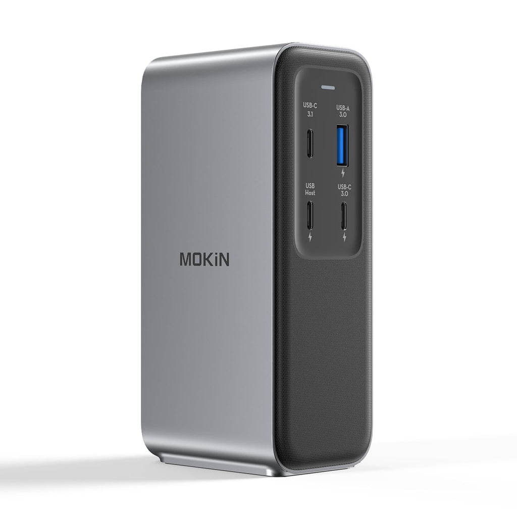 Estación de Acoplamiento para Portátiles USB C con Carga PD de 100W, HDMI 4K y Transferencias Rápidas de Datos de 10 Gbps, Puerto Ethernet Gigabit, Dock USB C para MacBook Pro, Dell, Teléfonos, iPad y Más